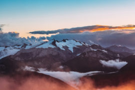 Snow at Top of Mountain